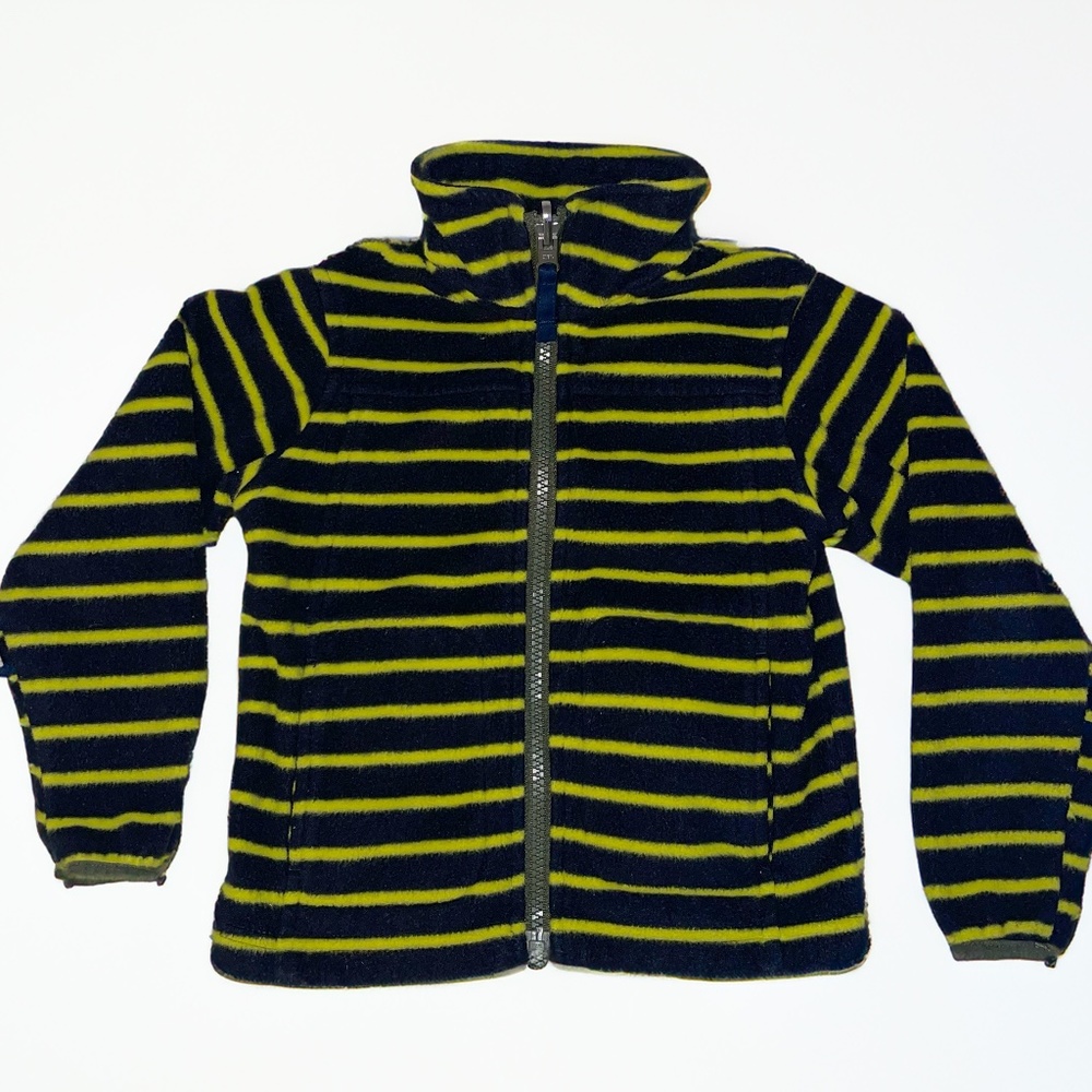 Lands' End | Striped Kids Fleece Full Zip Jacket‎ | 2T